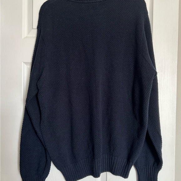 Geoffrey Beene Navy Knit Preppy Sweater Mens XL - Picture 8 of 8